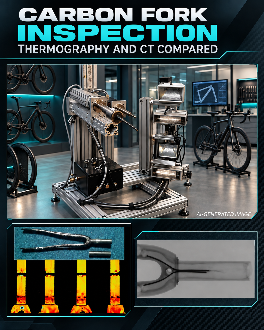 Carbon Bike Check: thermography and CT compared