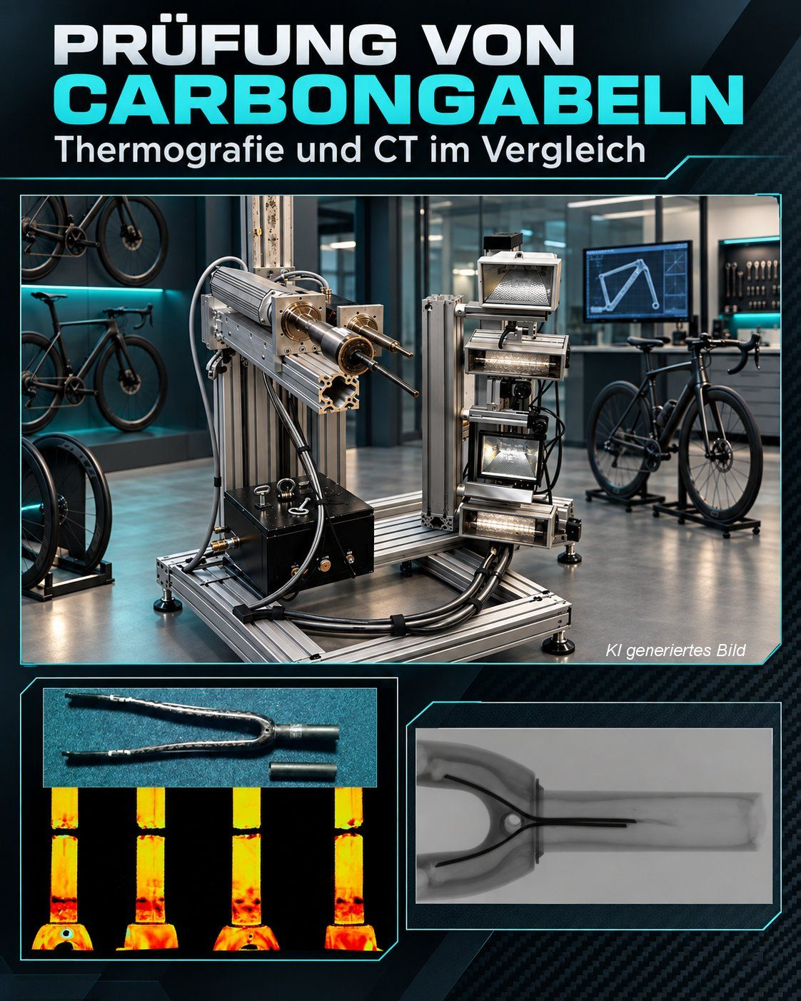 Carbon Bike Check: Thermografie und CT im Vergleich